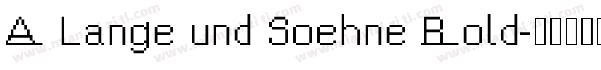 A Lange und Soehne Bold字体转换